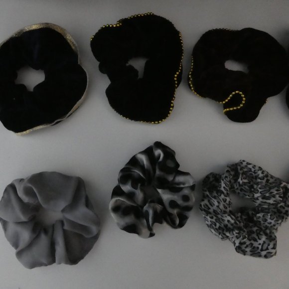 SET OF 10 | Various Hair Scrunchies - Picture 2 of 10